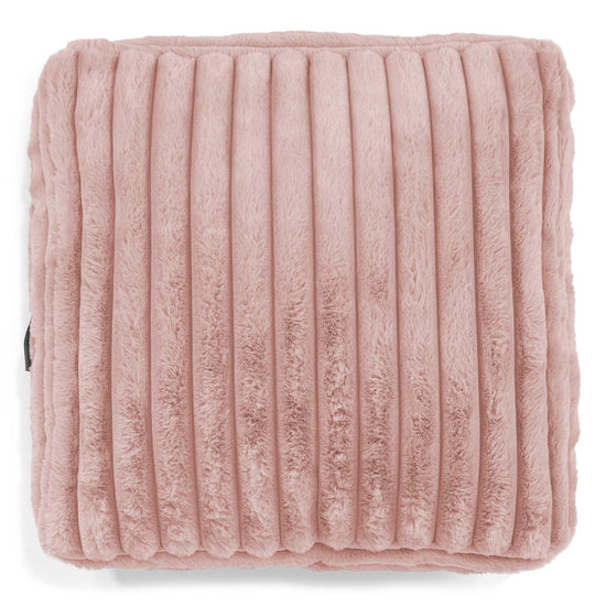 Sitzkissen - Ultra Plüsch Cord Pastellrosa 02