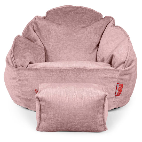 Bubble Sitzsack Sessel - Chenille Pink 02