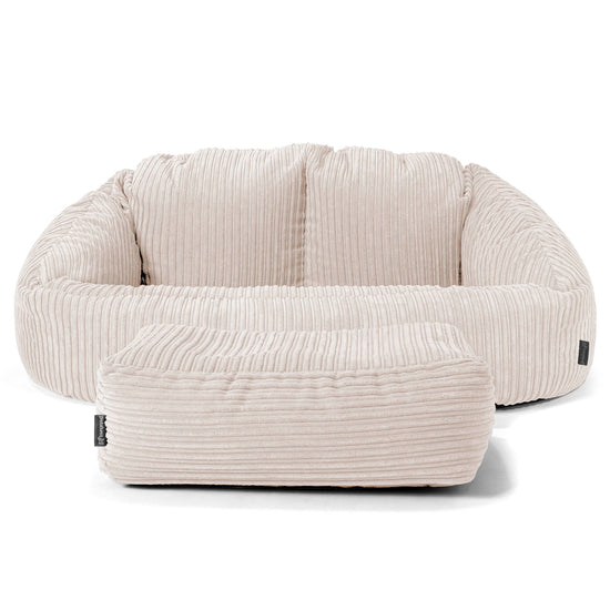 Bubble Sitzsack Sofa - Cord Elfenbein 02