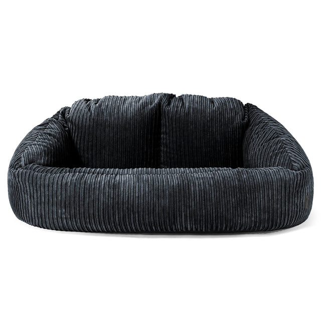 Bubble Sitzsack Sofa - Cord Schwarz 01