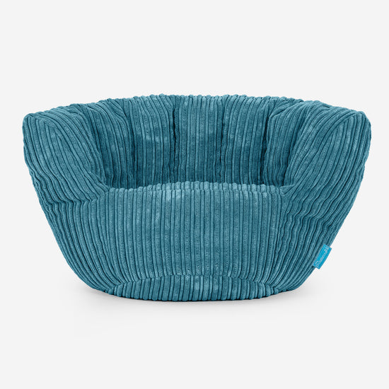 Charles Vintish Kinder Sitzsack 2-6 Jahre - Cord Türkis 01