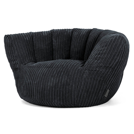 Charles Vintish Sitzsack - Cord Schwarz 02
