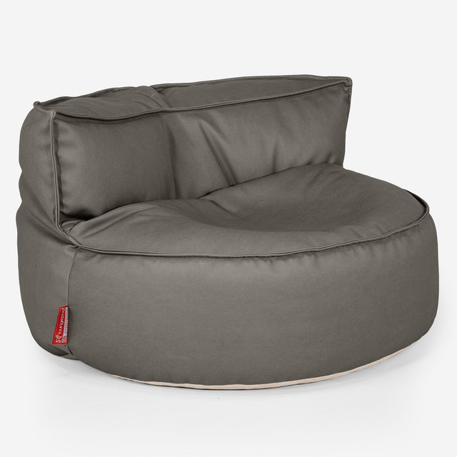 Chloe Sitzsacksofa - Veganes Leder Grau 01