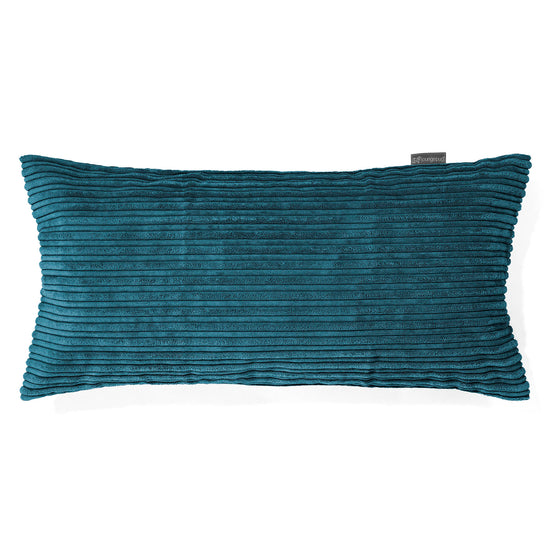 Riesen Kissen 40 x 80cm - Cord Blaugrün 01