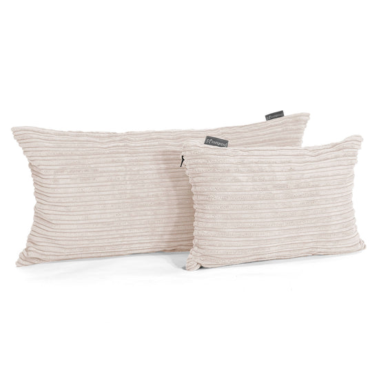 Riesen Kissen 40 x 80cm - Cord Creme 03
