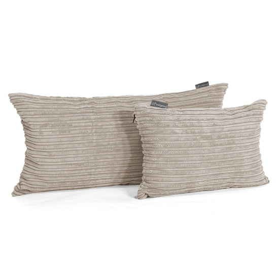 Riesen Kissen 40 x 80cm - Cord Nerzfarben 03