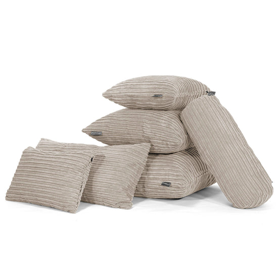 Riesen Kissen 40 x 80cm - Cord Nerzfarben 04