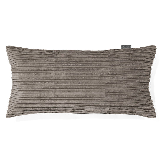 Riesen Kissen 40 x 80cm - Cord Schiefergrau 01