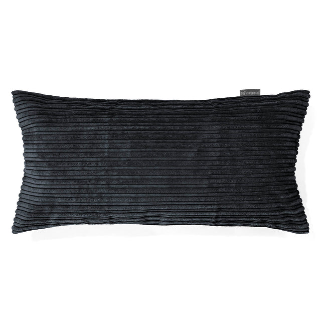 Riesen Kissen 40 x 80cm - Cord Schwarz 01