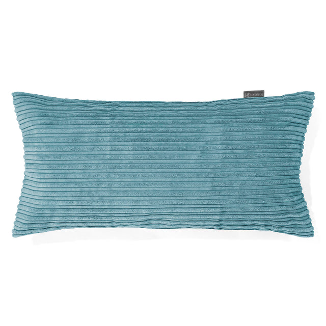 Riesen Kissen 40 x 80cm - Cord Türkis 01