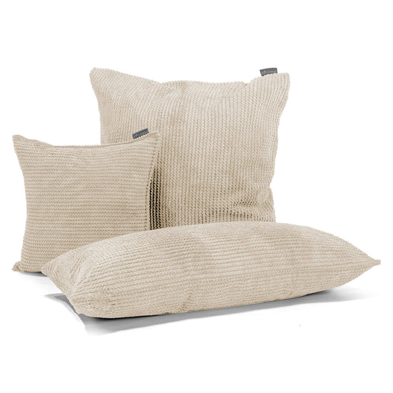 Riesen Kissen 40 x 80cm - Pom-Pom Creme 03