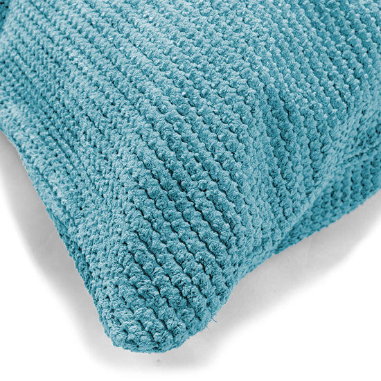 Riesen Kissen 40 x 80cm - Pom-Pom Türkis 02