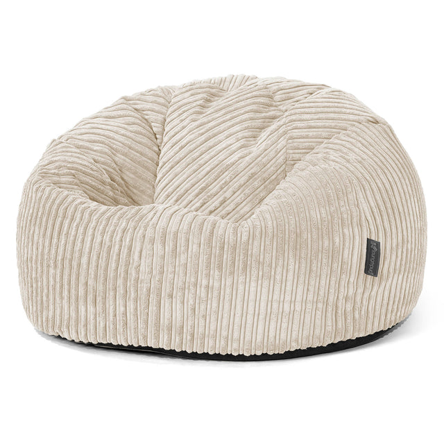 Klassischer Sitzsack Sessel - Cord Creme 01