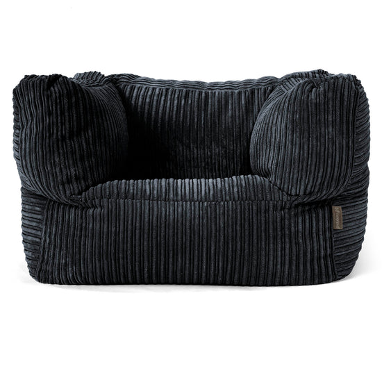 Albert Sitzsack Ohrensessel - Cord Schwarz 01