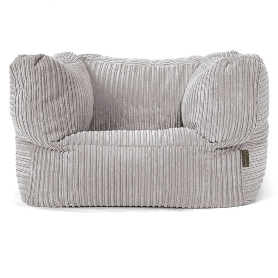 Albert Sitzsack Ohrensessel - Cord Silbergrau 01