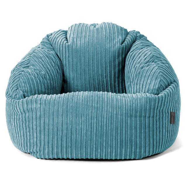Bubble Sitzsack Sessel - Cord Türkis 01