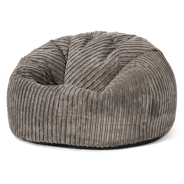 Klassischer Sitzsack Sessel - Cord Graphitgrau 01