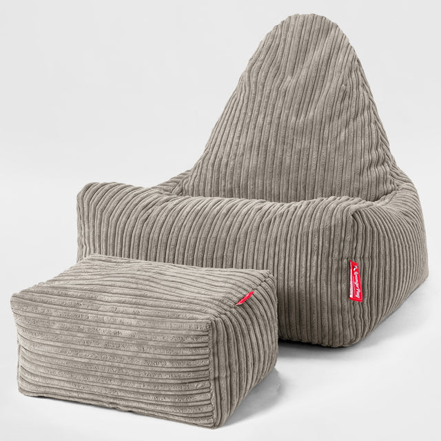 Skandi-Lounge Sitzsack - Cord Nerzfarben 02