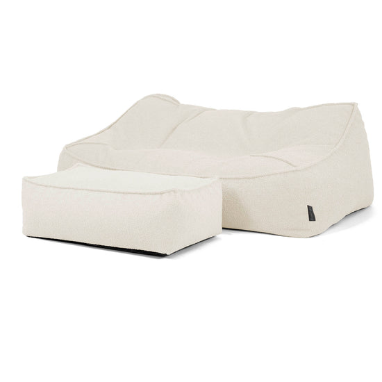 Das Slouchy Sitzsack Sofa - Bouclé Elfenbein_02