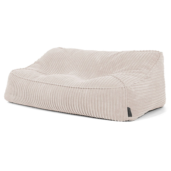 Das Slouchy Sitzsack Sofa - Cord Elfenbein 02