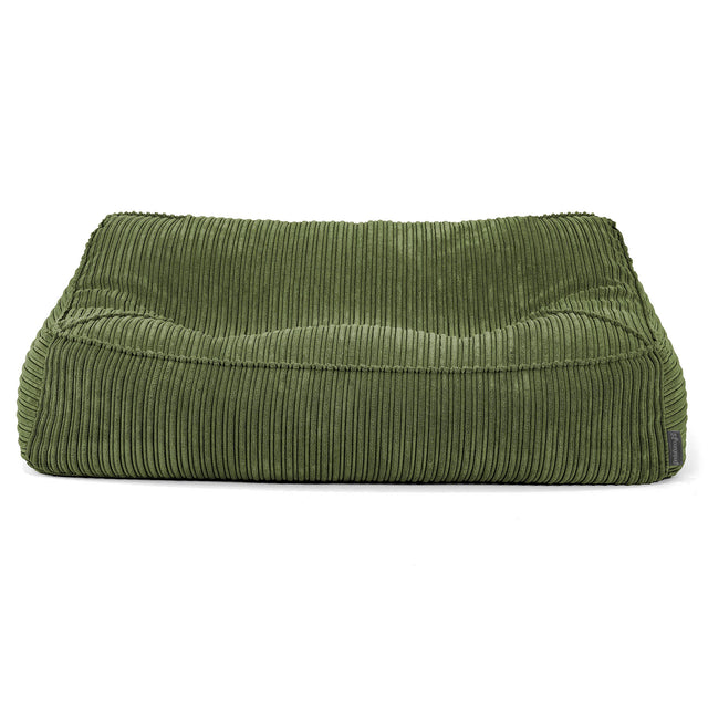 Das Slouchy Sitzsack Sofa - Cord Nadelwaldgrün 03