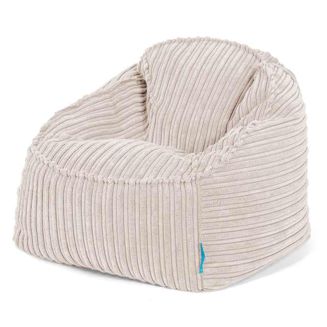 Der Slouchy Kinder Sitzsack 2-6 Jahre - Cord Elfenbein_01