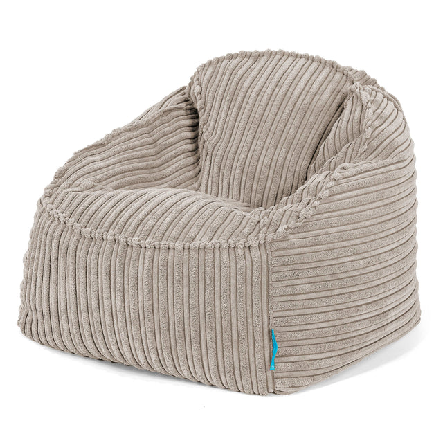 Der Slouchy Kinder Sitzsack 2-6 Jahre - Cord Nerzfarben_01