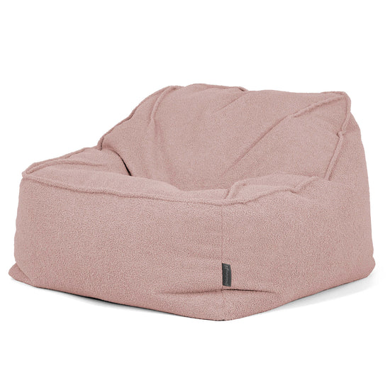 Der Slouchy Sitzsack Sessel - Bouclé Pink_03