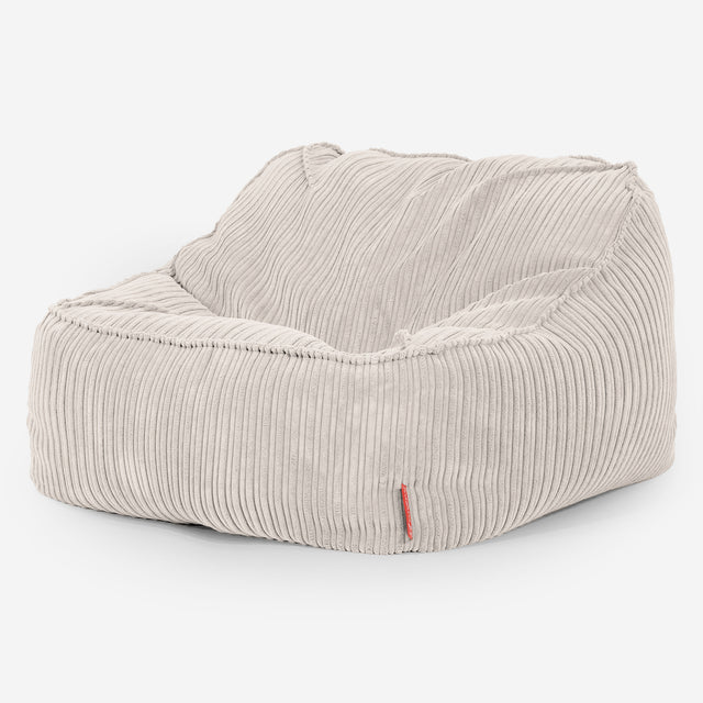 Der Slouchy Sitzsack Sessel - Cord Elfenbein 03