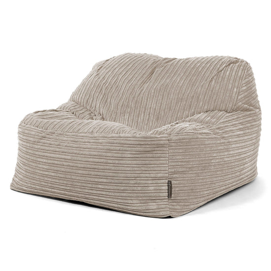 Der Slouchy Sitzsack Sessel - Cord Nerzfarben 03