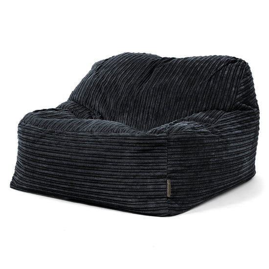 Der Slouchy Sitzsack Sessel - Cord Schwarz 03