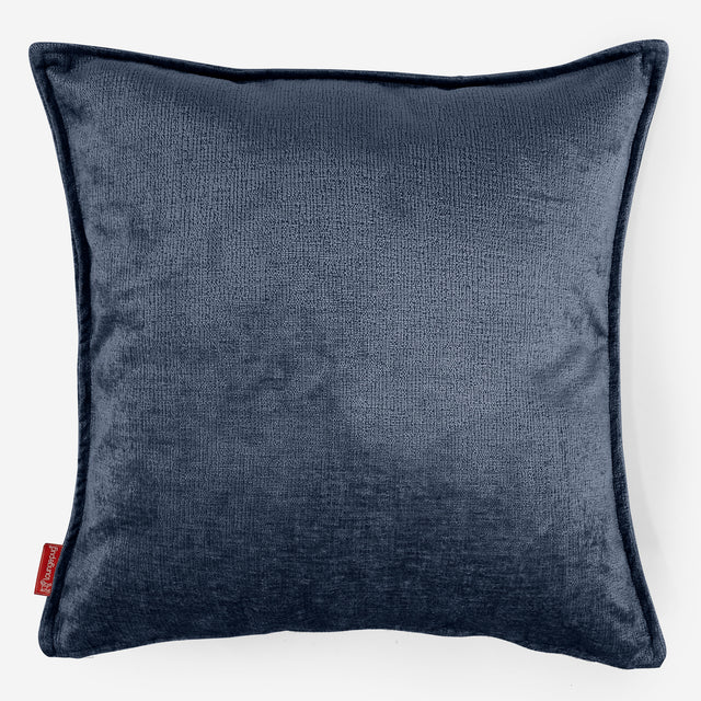 Extra Große Dekokissen / Sofa Kissenbezug 70 x 70cm - Chenille Marineblau 01