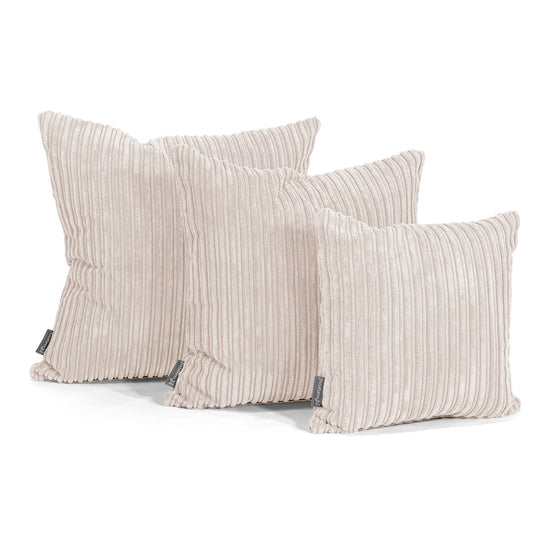 Extra Große Kissen 70 x 70cm - Cord Creme 02