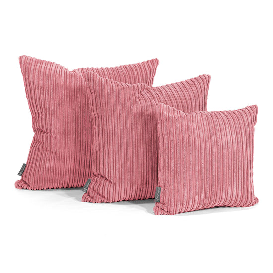 Extra Große Kissen 70 x 70cm - Cord Koralle 02