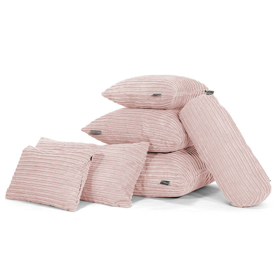 Extra Große Kissen 70 x 70cm - Cord Rosa 04