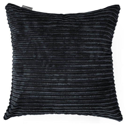 Extra Große Kissen 70 x 70cm - Cord Schwarz 01