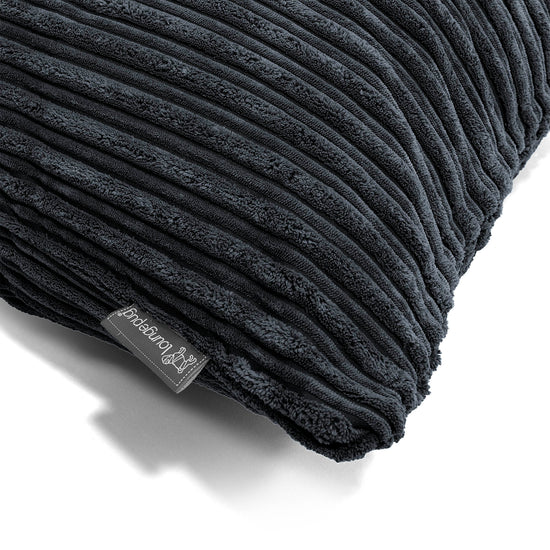 Extra Große Kissen 70 x 70cm - Cord Schwarz 03