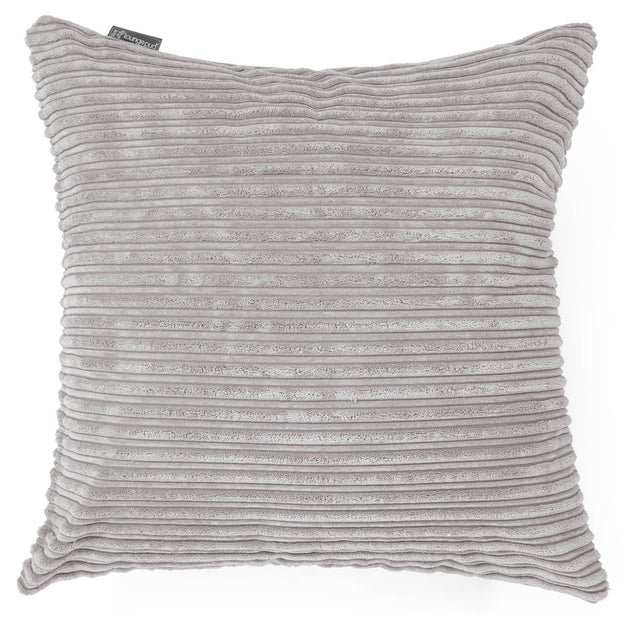 Extra Große Dekokissen / Sofa Kissenbezug 70 x 70cm - Cord Silber 01