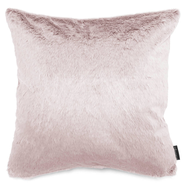 Extra Große Kissen 70 x 70cm - Kaninchen Kunstfell Pastellrosa 01