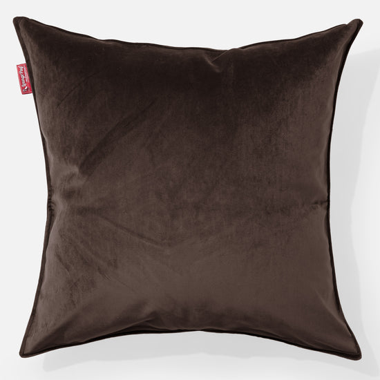 Extra Große Kissen 70 x 70cm - Samt Espresso 01