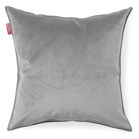 Extra Große Kissen 70 x 70cm - Samt Silber 01