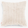 Extra Große Dekokissen / Sofa Kissenbezug 70 x 70cm - Ultra Plüsch Cord Creme 01