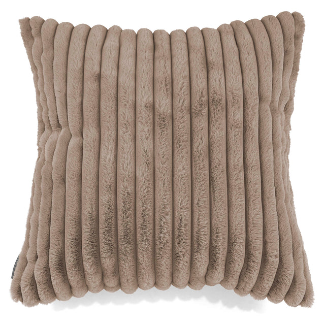 Extra Große Dekokissen / Sofa Kissenbezug 70 x 70cm - Ultra Plüsch Cord Nerzfarben 01