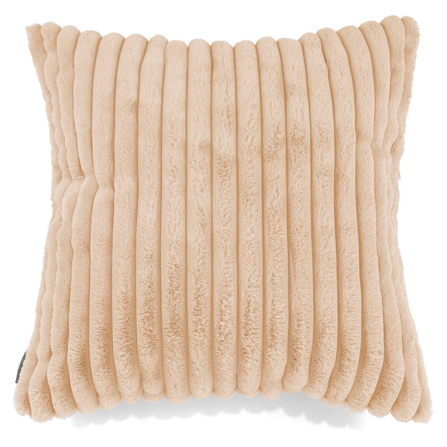 Extra Große Dekokissen / Sofa Kissenbezug 70 x 70cm - Ultra Plüsch Cord Pfirsich 01