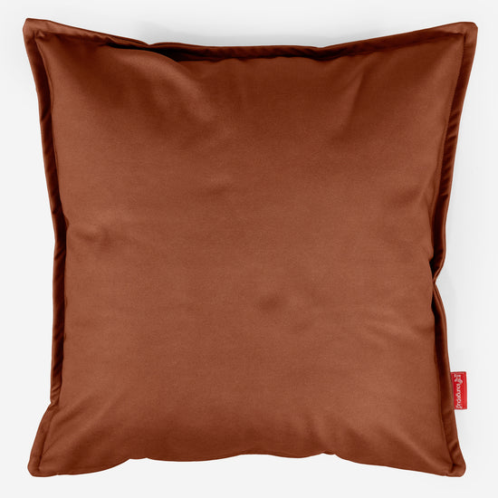 Extra Große Dekokissen / Sofa Kissenbezug 70 x 70cm - Veganes Leder Kastanienbraun 01