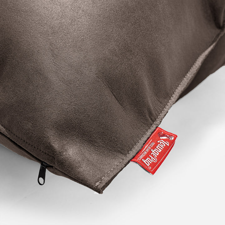 Extra Große Kissen 70 x 70cm - Vintage Leder Schiefergrau 02