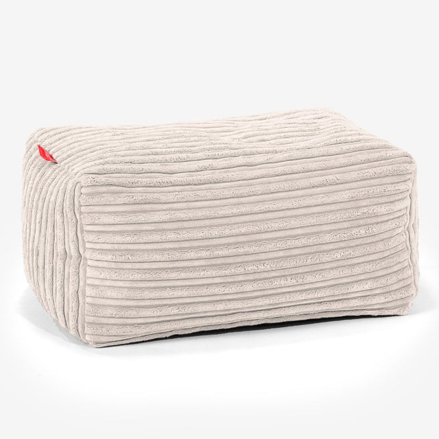 Fußhocker Pouf - Cord Creme 01