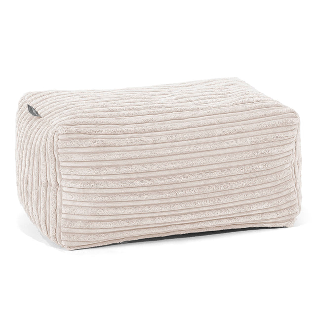 Fußhocker Pouf - Cord Creme 01