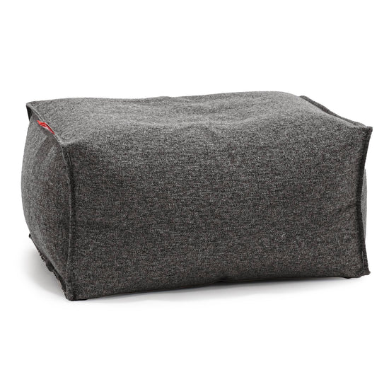 Fußhocker Pouf - Interalli Wolle Grau 01