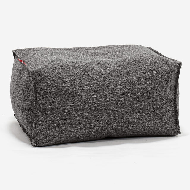 Fußhocker Pouf - Interalli Wolle Grau 01